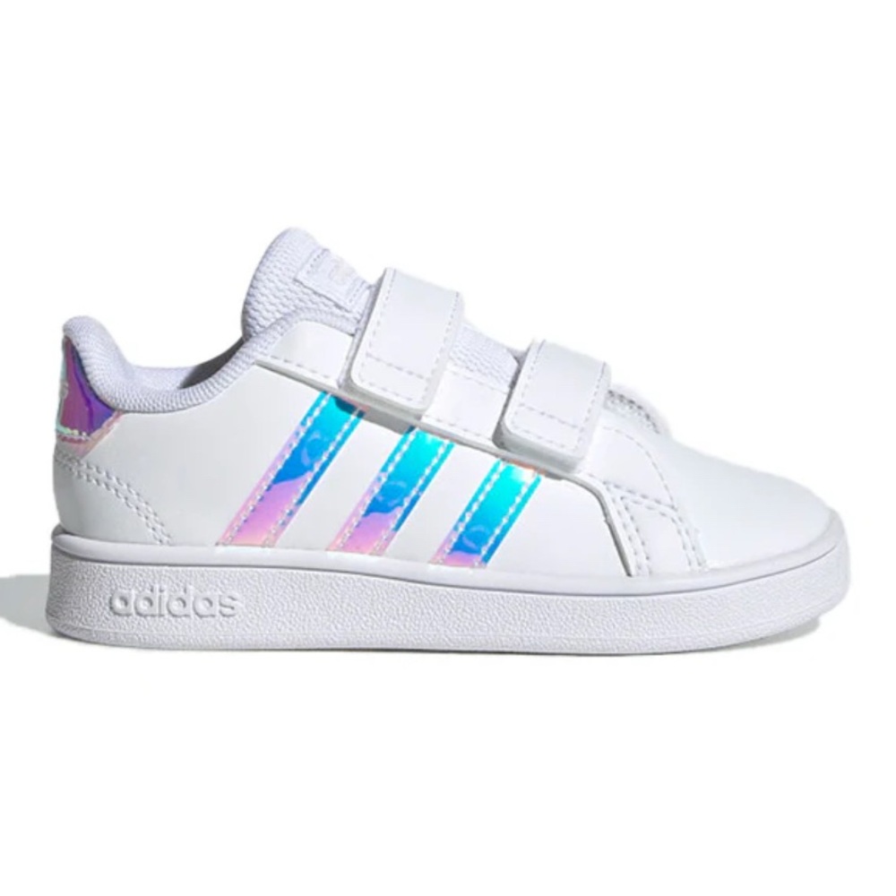 Adidas Kids Sneakers with Iridescent Blue & purple  Stripes
